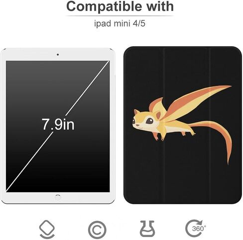 السنجاب الطائر مع علبة الأجنحة مع حامل القلم رفيع الخفيفة الوزن trifold موقف متوافق مع iPad mini 4/5/6 mini6 （8.3in） in Saudi Arabia