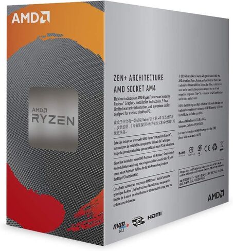 AMD Ryzen 3 3200G معالج سطح المكتب غير المؤمّن مع رسومات Radeon in Saudi Arabia