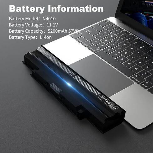 بطارية J1KND N4010 ، بطارية الكمبيوتر المحمول 11.1V 57WH استبدال Dell Inspiron N5050 N7110 N5110 N4010 N4050 M5030 M5110 N5040 N7010 N5030 N3010 M5040 M5010 N4110 N3110 3520 VOSTRO 3550 3450 in Kuwait
