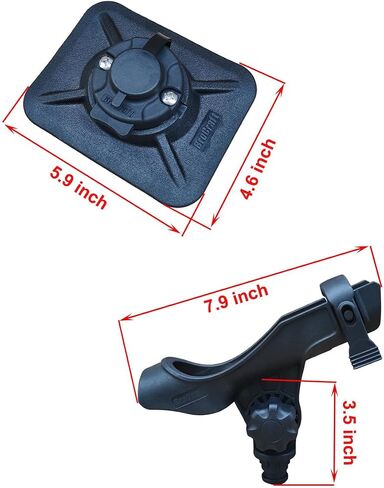 Brocraft Glue-On Inflatable Boat Accessories -/Rod Holder/Anchor Lock System/Bimini Top Base in Kuwait