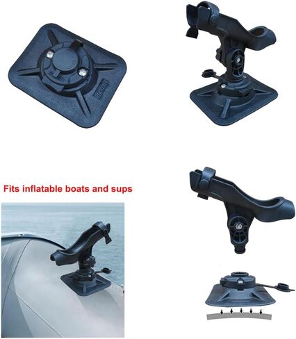 Brocraft Glue-On Inflatable Boat Accessories -/Rod Holder/Anchor Lock System/Bimini Top Base in Kuwait