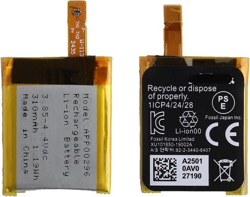 Replacement Battery HE336 APP00296 Compatible with Fossil Julianna HR FTW6035 in Saudi Arabia