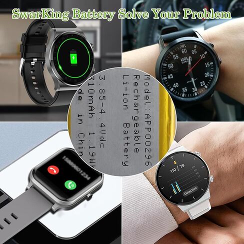 Replacement Battery HE336 APP00296 Compatible with Fossil Julianna HR FTW6035 in Saudi Arabia