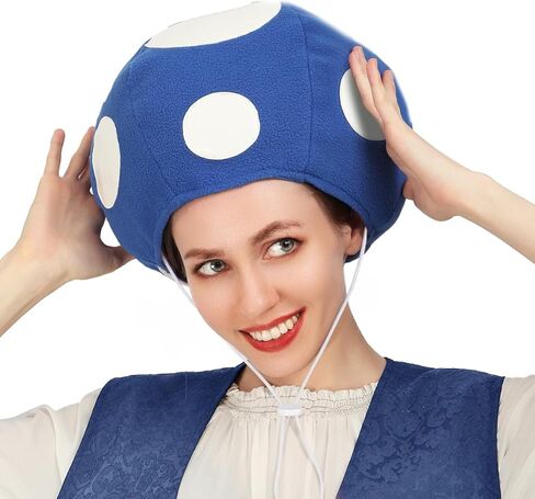 C-ZOFEK Multicolor Mushroom Toad Hat Spotted Cap Game Cosplay Costume in Kuwait