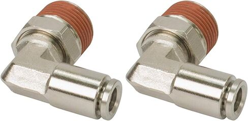 1/8" Npt(M) To 1/4" Airline 90° Swivel Elbow Fitting (2 Pcs) Dot Approved in Saudi Arabia