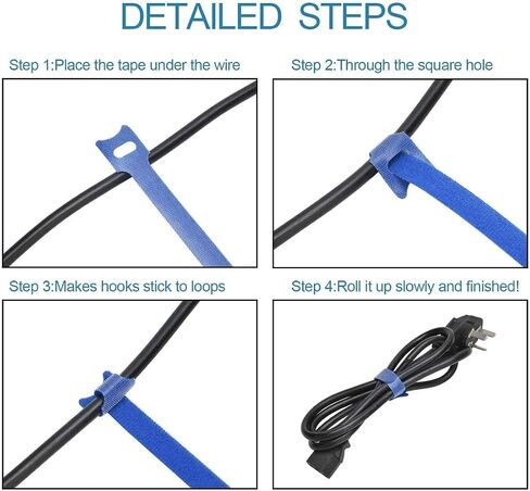 120PCS 6 Inch Cable Ties Reusable Multi-Purpose Wire Ties Cord Organizer Adjustable Cable Management 5 Colors in Saudi Arabia
