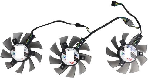 متوافق مع R9 390 8GB GDDR5 مراجعة بطاقة الفيديو مروحة 75mm FD8015U12C استبدال بطاقة الرسومات GPU مروحة in Saudi Arabia