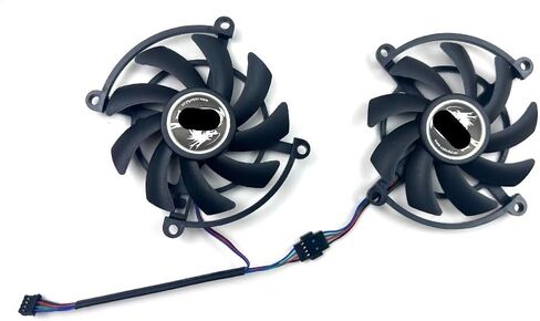 2pcs 85mm 4pin GTX 1060-6GD5 GPU مروحة متوافقة مع GTX1060 1070 Card Card Fans in Saudi Arabia