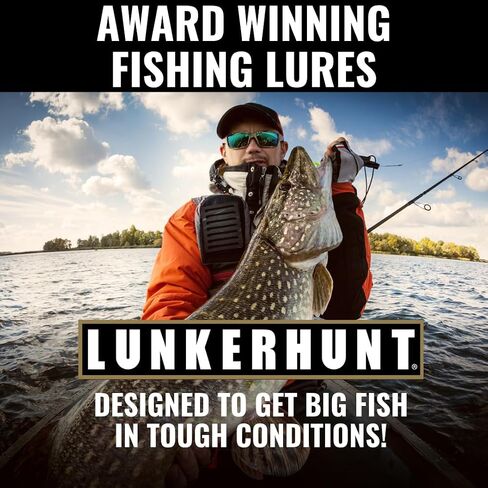 Lunkerhunt - Topwater Fishing Lures for Bass Trout Fishing | Combat Frog Lure for Big Fish | Award Winning Hollow Body Frog Fishing Bait with Weedless Hooks in Saudi Arabia