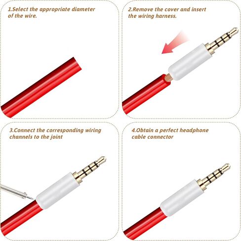 2 PCS استبدال مقبس سدادة سماعات الرأس ، مقبس سماعة رأس 3.5 مم استبدال نوع لحام SOLDER محول موصل كبل الصوت DIY لإصلاح كابل الصوت in Saudi Arabia