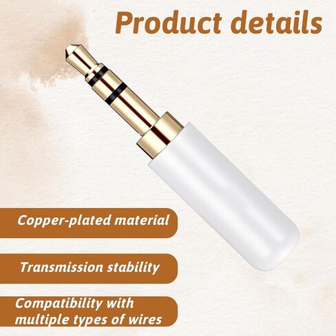 2 PCS استبدال مقبس سدادة سماعات الرأس ، مقبس سماعة رأس 3.5 مم استبدال نوع لحام SOLDER محول موصل كبل الصوت DIY لإصلاح كابل الصوت in Saudi Arabia