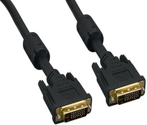 5 m DVI-I Dual Link Digital & Analog Video Male to Male Cable - Black in Saudi Arabia