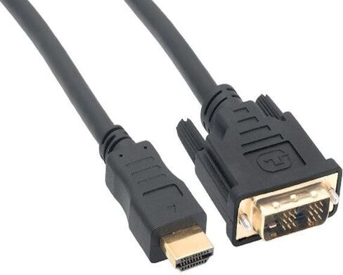 2 م HDMI إلى DVI -D كابل رابط واحد - أسود in Kuwait