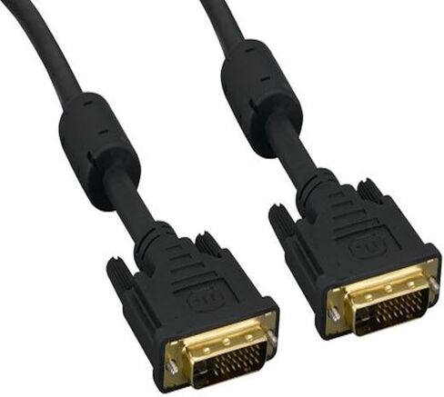 25 قدمًا من الذكور DVI -D إلى الذكور Dual Link Cable Digital Cable 24 AWG - Black in Kuwait