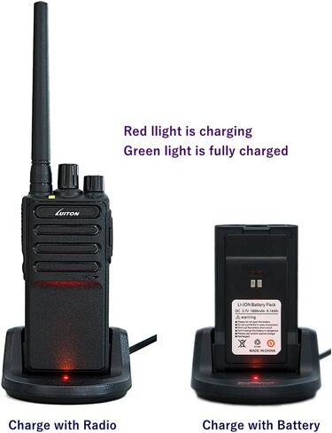 Walkie Talkies Voice Scrambler with Earpiece for Adults Outdoor CS Hiking Hunting Travelling Long Distance 2 Way Radios by Luiton (2 Packs) in Saudi Arabia