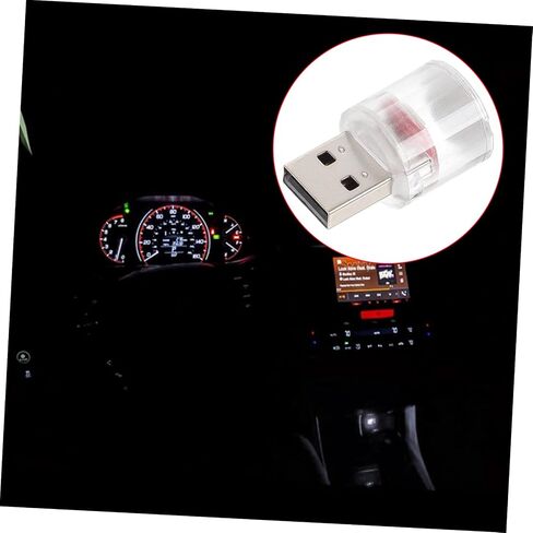 Pretyzoom USB يعمل LED LED الزخرفية الضوء الزخرفية ضوء 7 ألوان السيارة المصباح المحيطات الداخلية لا يوجد تركيب مطلوب لإضاءة المركبات وتزيين المنزل in Saudi Arabia
