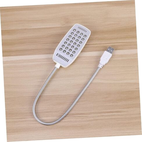 NUOBYSTY USB 28 LED LED LED مع مصباح كمبيوتر USB المرن القابل للوقوع في القراءة والعمل الأبيض in Saudi Arabia