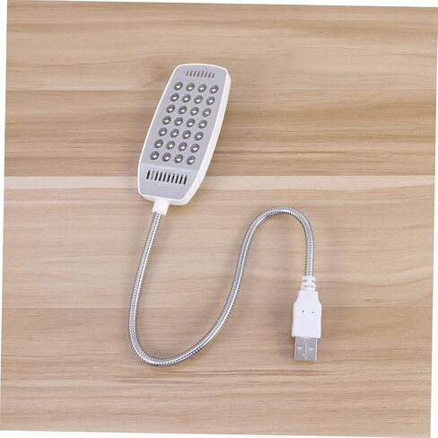 NUOBYSTY USB 28 LED LED LED مع مصباح كمبيوتر USB المرن القابل للوقوع في القراءة والعمل الأبيض in Saudi Arabia