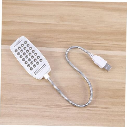 NUOBYSTY USB 28 LED LED LED مع مصباح كمبيوتر USB المرن القابل للوقوع في القراءة والعمل الأبيض in Saudi Arabia