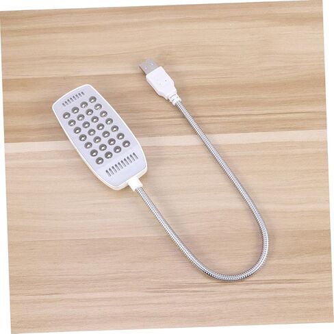 NUOBYSTY USB 28 LED LED LED مع مصباح كمبيوتر USB المرن القابل للوقوع في القراءة والعمل الأبيض in Saudi Arabia