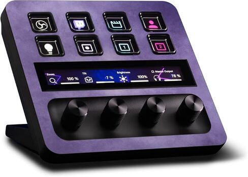 MightySkins Skin Compatible with Elgato Stream Deck + Purple Airbrush | Protective, Durable, and Unique Vinyl Decal wrap Cover | Easy to Apply | Made in The USA in Saudi Arabia
