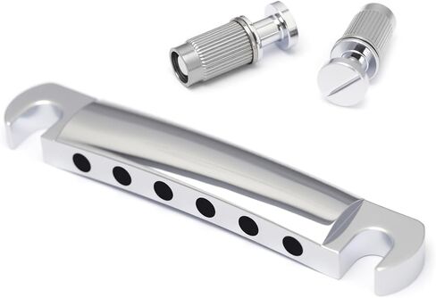 قطعة خلفية لشريط إيقاف الجيتار على طراز Metallor Tune-O-Matic لقطع غيار الجيتار الكهربائي طراز LP Les Paul SG باللون الذهبي. in Saudi Arabia