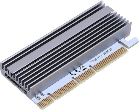Cuifati M.2 NVME SSD إلى محول PCIE X16/X8/X4 ، SSD إلى بطاقة توسيع PCIE مع الأضواء متعددة الألوان من الألومنيوم ، لـ 2230 2242 2260 2280 M.2 NVME DISK HARD DISK in Kuwait
