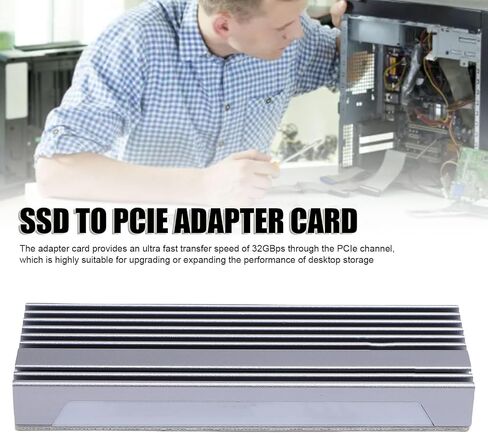 Cuifati M.2 NVME SSD إلى محول PCIE X16/X8/X4 ، SSD إلى بطاقة توسيع PCIE مع الأضواء متعددة الألوان من الألومنيوم ، لـ 2230 2242 2260 2280 M.2 NVME DISK HARD DISK in Kuwait