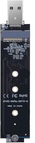 M.2 SATA/NVMe SSD to USB 3.1 Adapter PCI-E to USB 3.1 External Converter Card 10Gbps USB3.1 Gen 2 PCIe to USB3.1 TY>pe A Adapter(NVME and SATA) in Saudi Arabia
