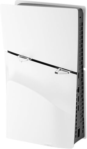 ZEZEFUFU Transparent Horizontal Mount Stand Holder Bracket Kit for PS5 Slim Console ss New in Saudi Arabia
