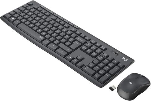 Logitech Mk295 Silent Wireless Combo Keyboard RF Wireless Qwerty ، W126142150 (لوحة المفاتيح RF اللاسلكية Qwerty Pan Nordic Black Mk295 Silent Wireless Combo ، Standard ، RF Wireless ، Qwerty ،)) in Kuwait