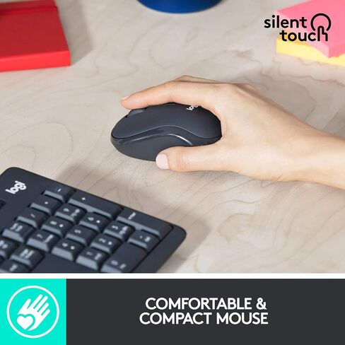 Logitech Mk295 Silent Wireless Combo Keyboard RF Wireless Qwerty ، W126142150 (لوحة المفاتيح RF اللاسلكية Qwerty Pan Nordic Black Mk295 Silent Wireless Combo ، Standard ، RF Wireless ، Qwerty ،)) in Kuwait