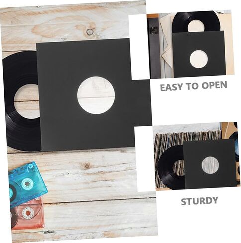 Milisten 6pcs سجل الفينيل الأكمام سجل Kraft Paper Coverts Protect Recover in Saudi Arabia