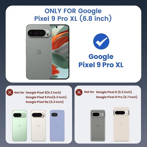 Ruky for Google Pixel-10-Pro-XL-Case Compatible with MagSafe, [with Privacy Screen Protector] Translucent Shockproof Slim Protective Phone Case for Google Pixel 10 Pro XL 6.8 inch, Black in Kuwait