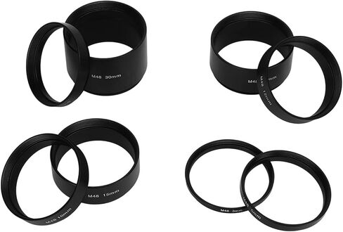 طقم أنبوب التمديد Haofy M48 القضاء على مشاكل التركيز للتلسكوب الفلكي ، M48x0.75 3 مم/5 مم/7 مم/10 مم/12 مم/15 مم/20 مم/30 مم مع مادة سبيكة الألومنيوم in Kuwait