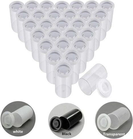 Canisters Film مع Caps 90pcs زجاجات فارغة علب أفلام صناديق تخزين الحاويات الطلاء (أبيض) in Kuwait