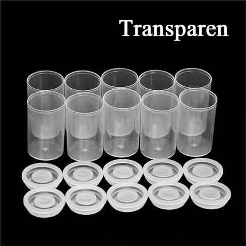 Film Canisters With Caps 90pcs Plastic Empty Film Canister Camera Reel Container Storage Case Can for Watercolor Paint(Clear) in Kuwait