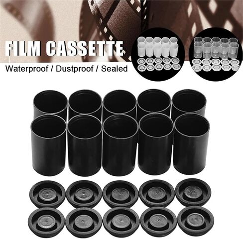 علبة الأفلام التي تحتوي على Caps 90pcs البلاستيك علبة علبة الكاميرا كاميرا تخزين الحاوية يمكن للطلاء المائي (واضح) in Kuwait