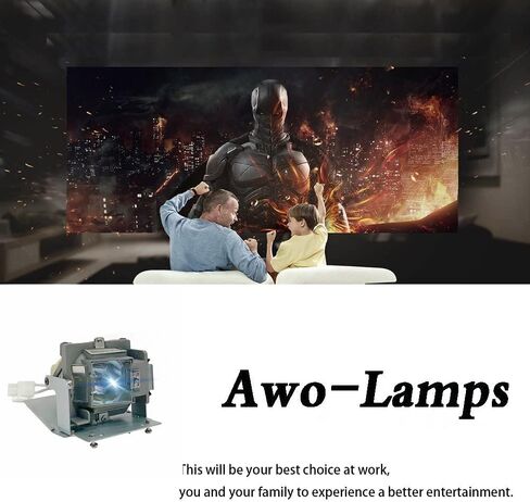 AWO Original P-VIP230W مصباح المصباح لـ 5J.JED05.001 مع ملاءمة الإسكان لـ BENQ TH683 ، W1090 ، HT1070 ، BH302 ، BH3020 Projects in Kuwait