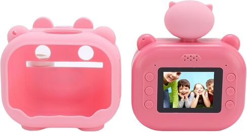 Focket Kids Instant Print Camera, 48MP Thermal Digital Camera with Rotate Lens for Travel, with 2.0 Inch HD Screen and Type C Charging for Kids in Saudi Arabia