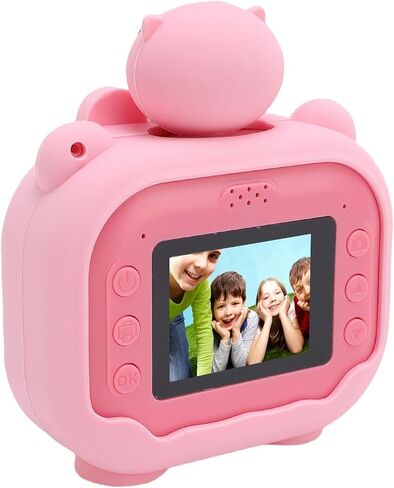 Focket Kids Instant Print Camera, 48MP Thermal Digital Camera with Rotate Lens for Travel, with 2.0 Inch HD Screen and Type C Charging for Kids in Saudi Arabia