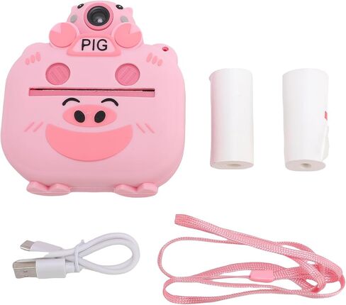 Focket Kids Instant Print Camera, 48MP Thermal Digital Camera with Rotate Lens for Travel, with 2.0 Inch HD Screen and Type C Charging for Kids in Saudi Arabia