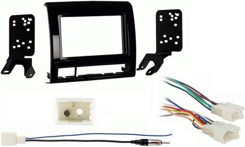 Harmony Audio Compatible with Toyota Tacoma 2013 2014 Double DIN Stereo Harness Radio Install Kit Gloss Dash in Saudi Arabia