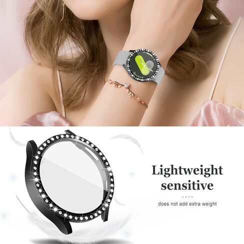 3 Pack Bling Case for Samsung Galaxy Watch 7 Screen Protector 40mm 44mm for Women,Hard PC Glitter Crystal Diamond Cover Full Protection Protective Bumper for Samsung Galaxy Watch 7 Case 40 44 mm in Kuwait