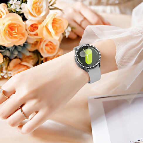 3 Pack Bling Case for Samsung Galaxy Watch 7 Screen Protector 40mm 44mm for Women,Hard PC Glitter Crystal Diamond Cover Full Protection Protective Bumper for Samsung Galaxy Watch 7 Case 40 44 mm in Kuwait