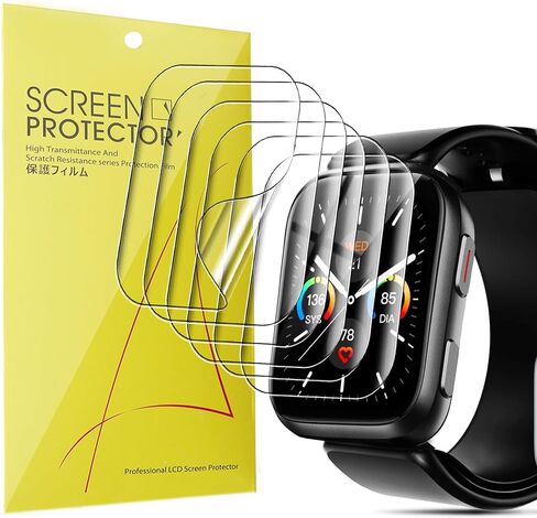 متوافق مع واقي شاشة الساعات الذكي Yhe S7 ، [6 حزمة] تغطية كاملة TPU Clear Film متوافق مع BP Doctor 1.95 "Watch Smart Watch ، متوافقة مع Yhe S7 Smart Watch (6 حزمة) in Saudi Arabia