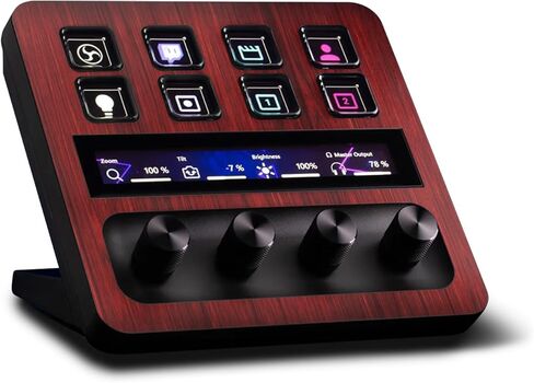 MightySkins Skin Compatible with Elgato Stream Deck + Cherry Grain | Protective, Durable, and Unique Vinyl Decal wrap Cover | Easy to Apply | Made in The USA in Saudi Arabia