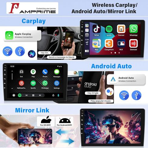 [2+64G] Android 15 Car Stereo for VW Jetta 2013-2017 with Wireless Carplay&Android Auto,9 Inch Touch Screen Car Radio with Mirror Link Bluetooth FM/RDS Radio WiFi GPS EQ SWC in Saudi Arabia