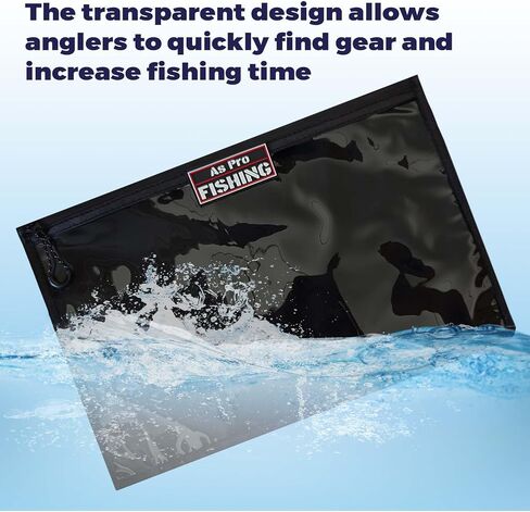 4Pack Fishing Clear Tackle Storage Bag,Waterproof Plastic Storage Fishing Bag for Fishing Gear, Bait, Tackle, Lures and Soft Plastics,Built Tough, Massive Storage Fishing Gift Bag in Saudi Arabia