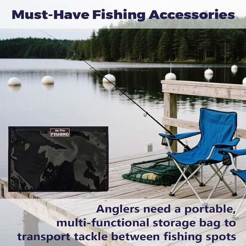 4Pack Fishing Clear Tackle Storage Bag,Waterproof Plastic Storage Fishing Bag for Fishing Gear, Bait, Tackle, Lures and Soft Plastics,Built Tough, Massive Storage Fishing Gift Bag in Saudi Arabia